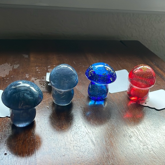 Epoxy resin mushrooms , message me for which one you like - Picture 1 of 1